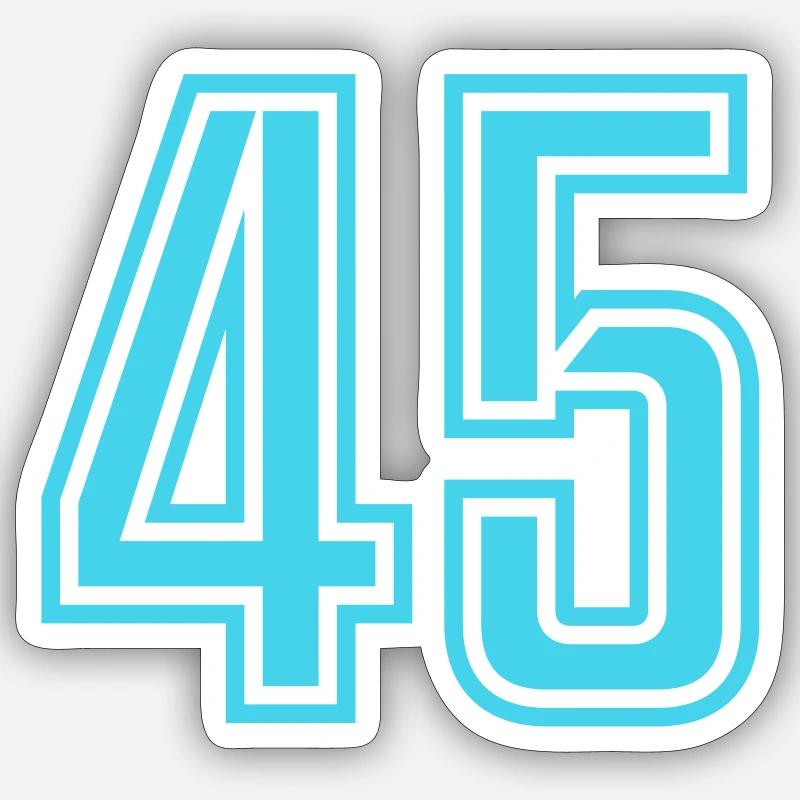 45 Sticker size S (10 x 10 cm)