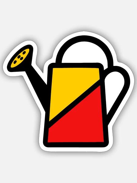 - Sticker size S (10 x 10 cm) - white matte