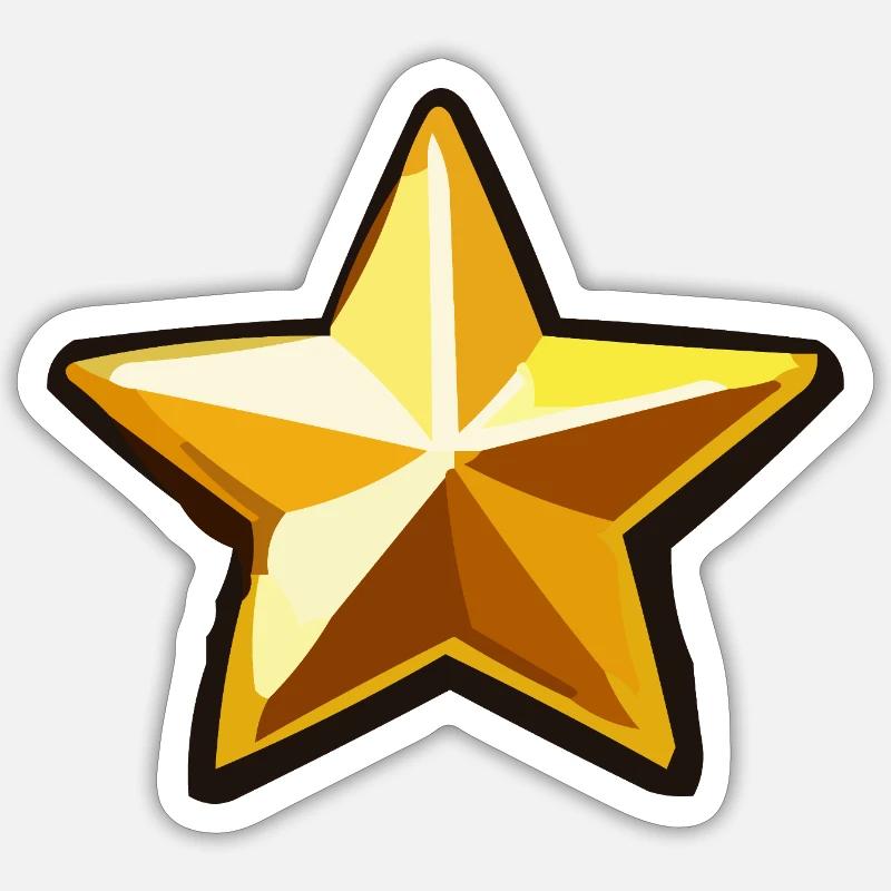 Étoile - Sticker taille S (10 x 10 cm) - blanc mat