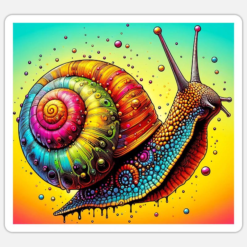 Snail Sticker size S (10 x 10 cm)