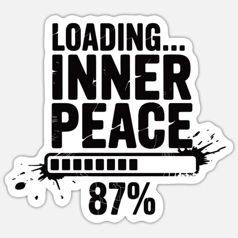 Loading Inner Peace - Sarkasmus Stress Shirt Sticker Größe S (10 x 10 cm)