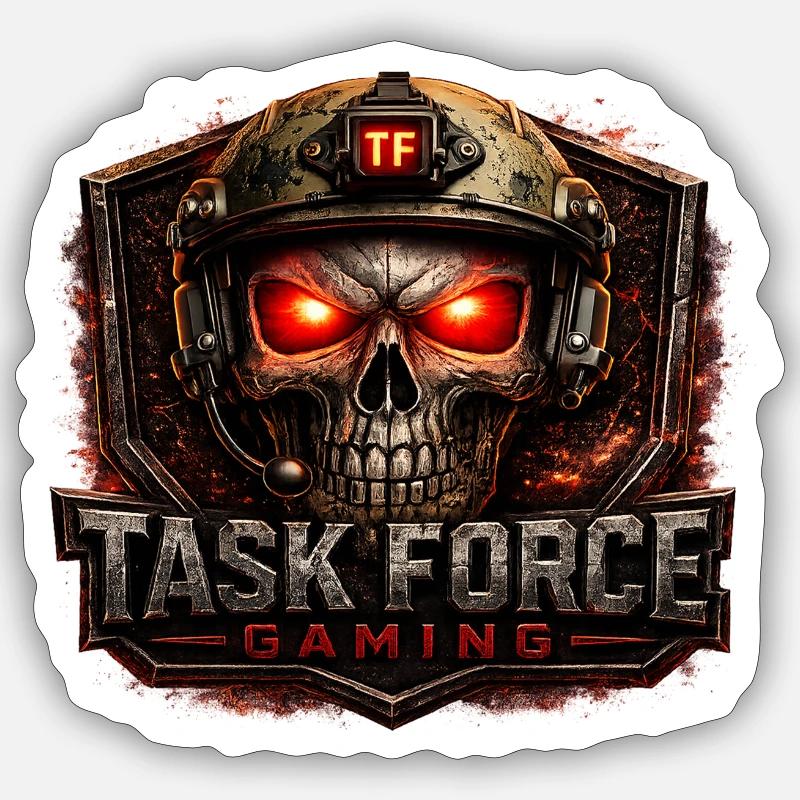Task Force Gaming Logo Sticker size S (10 x 10 cm)