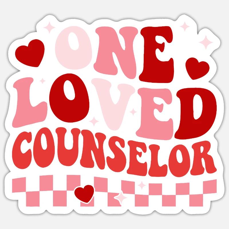 One Loved Counselor - Sticker size S (10 x 10 cm) - white matte