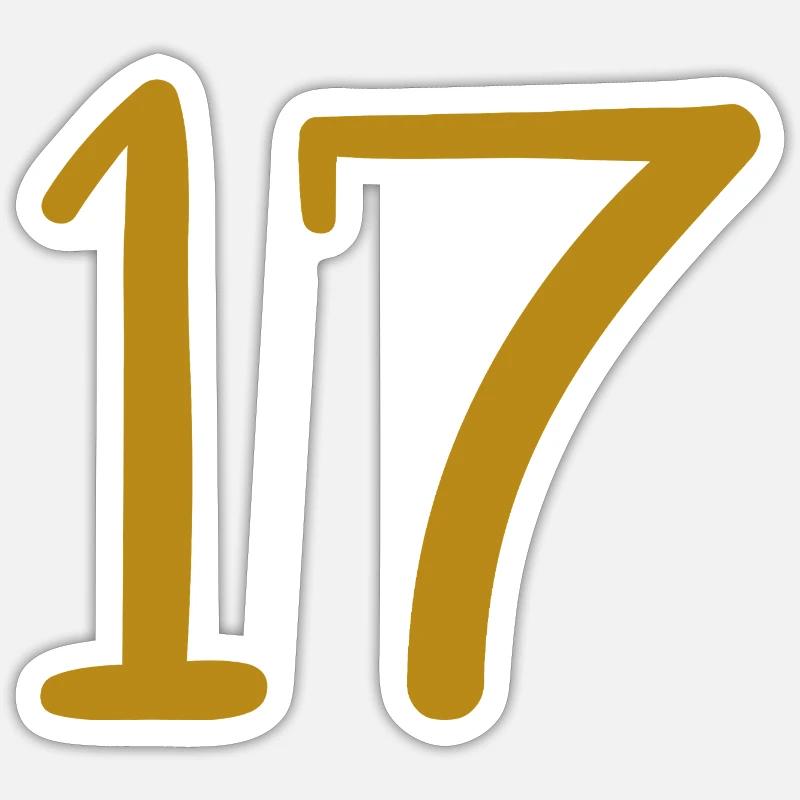 17 - Sticker size S (10 x 10 cm) - white matte