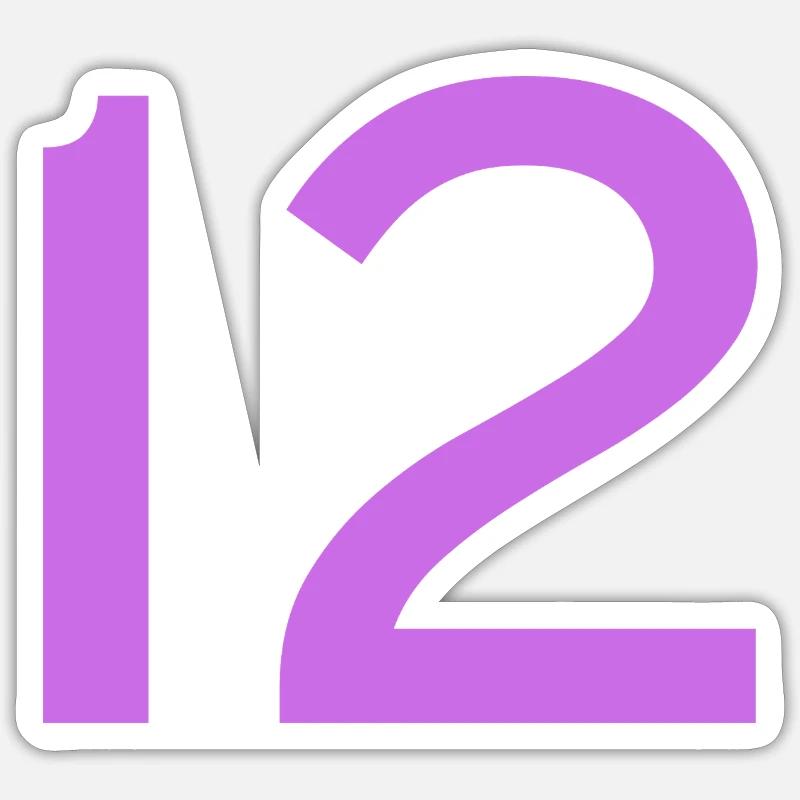 12 - Sticker taille S (10 x 10 cm) - blanc mat