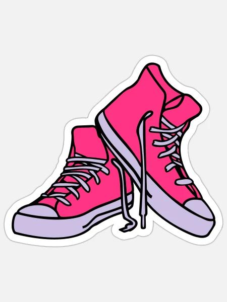chaussures fraîches - Sticker taille S (10 x 10 cm) - blanc mat
