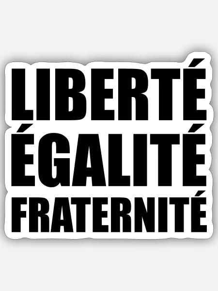 Freiheit ich bin Paris Frankreich - Sticker Größe S (10 x 10 cm) - Mattweiß