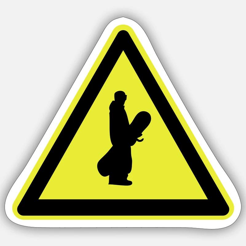 Snowboard plade Sticker størrelse S (10 x 10 cm)