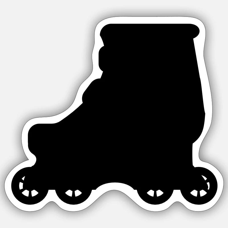Inline Skate - Aggressive Skate - Sticker taille S (10 x 10 cm) - blanc mat