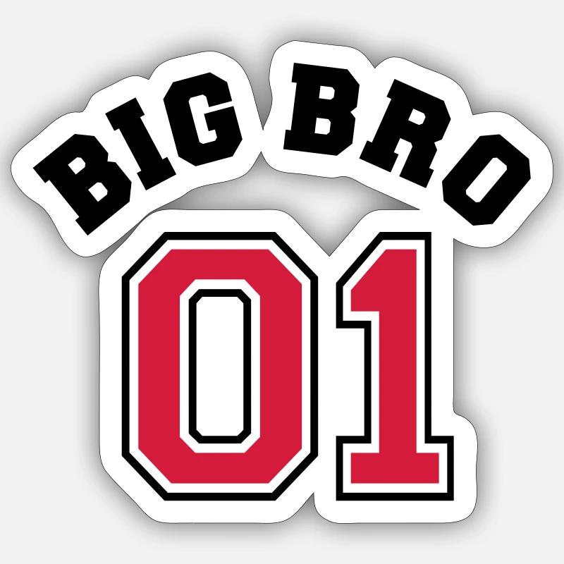 Big Bro 01 - Big Brother - Sticker size S (10 x 10 cm) - white matte