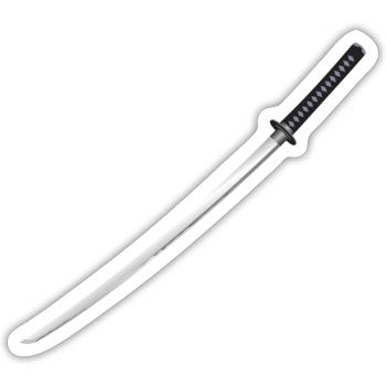japanese katana sword samurai schwert japanisches - Sticker Größe S (10 x 10 cm) - Mattweiß - Vorne