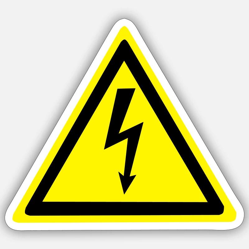 High voltage Sticker size S (10 x 10 cm)