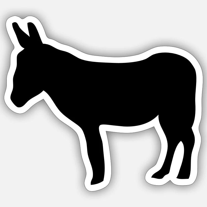 animals close ane1 - Sticker size S (10 x 10 cm) - white matte
