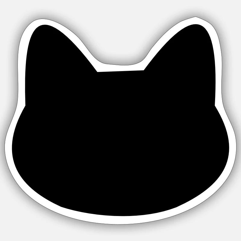 katze - Sticker size S (10 x 10 cm) - white matte
