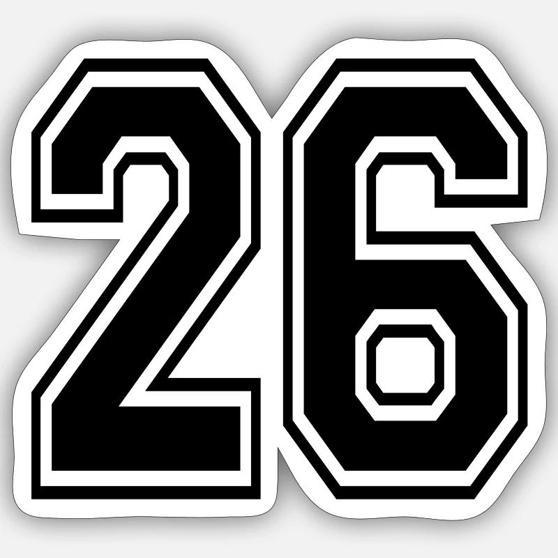 26 Sticker Größe S (10 x 10 cm)