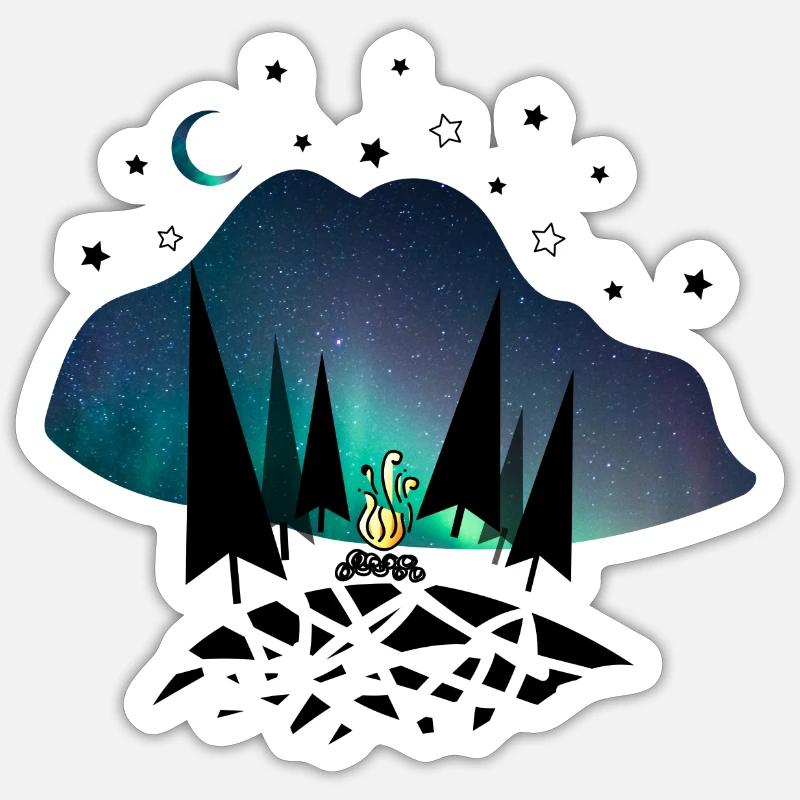 Reise - Sticker Größe S (10 x 10 cm) - Mattweiß