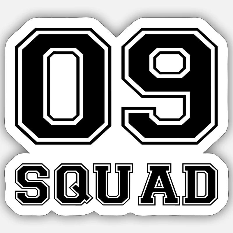 09 TRUP (v) Sticker størrelse S (10 x 10 cm)
