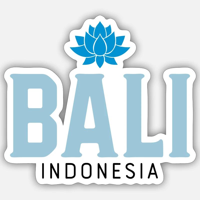 Bali - Sticker taille S (10 x 10 cm) - blanc mat