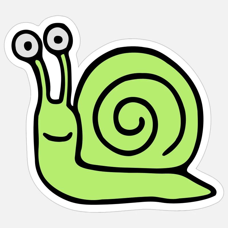 Escargot 5.3 - Sticker taille S (10 x 10 cm) - blanc mat