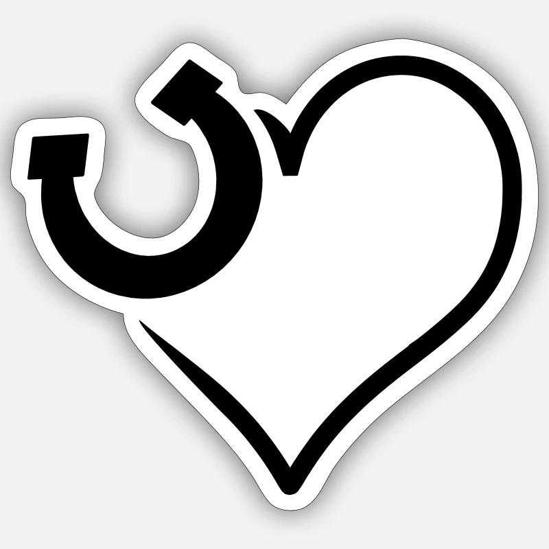 Fer à cheval Sticker taille S (10 x 10 cm)