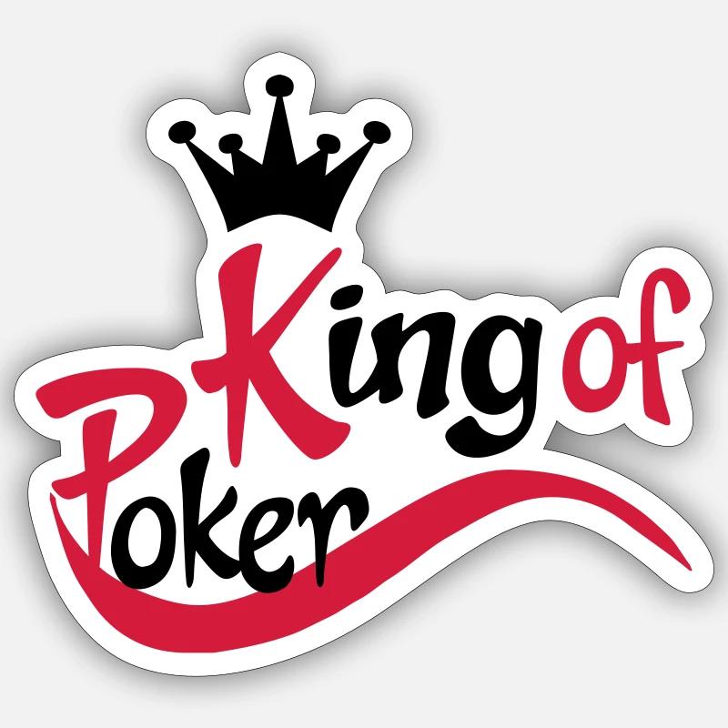 poker - Sticker Größe S (10 x 10 cm) - Mattweiß