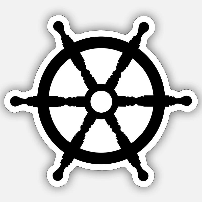 rudder Sticker size S (10 x 10 cm)