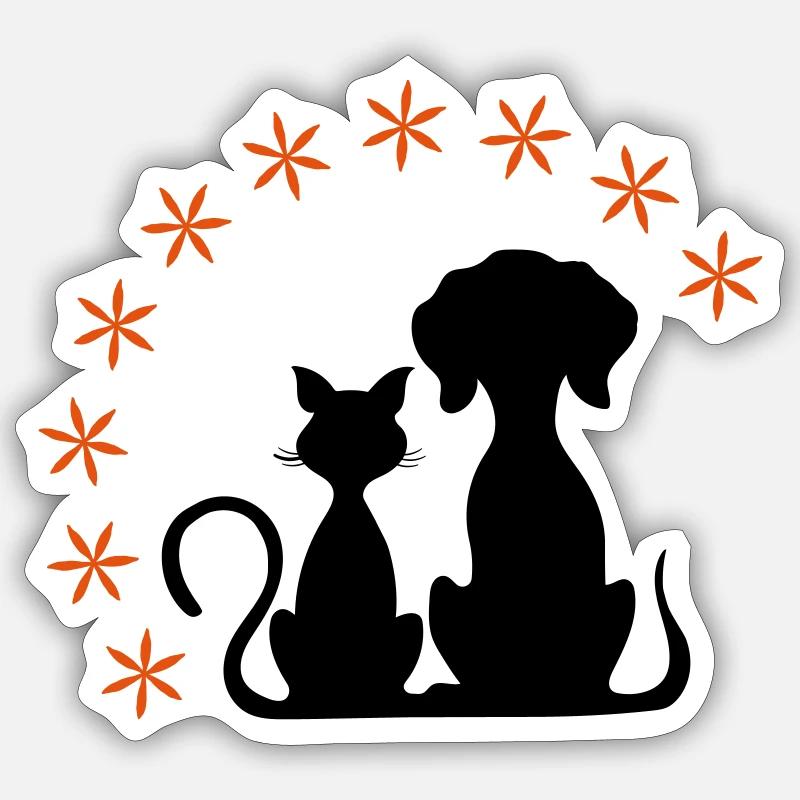 Pets - Sticker size S (10 x 10 cm) - white matte