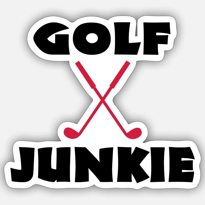 golf - Sticker size S (10 x 10 cm) - white matte