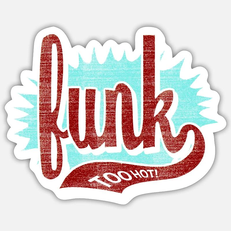 funk - Sticker Größe S (10 x 10 cm) - Mattweiß