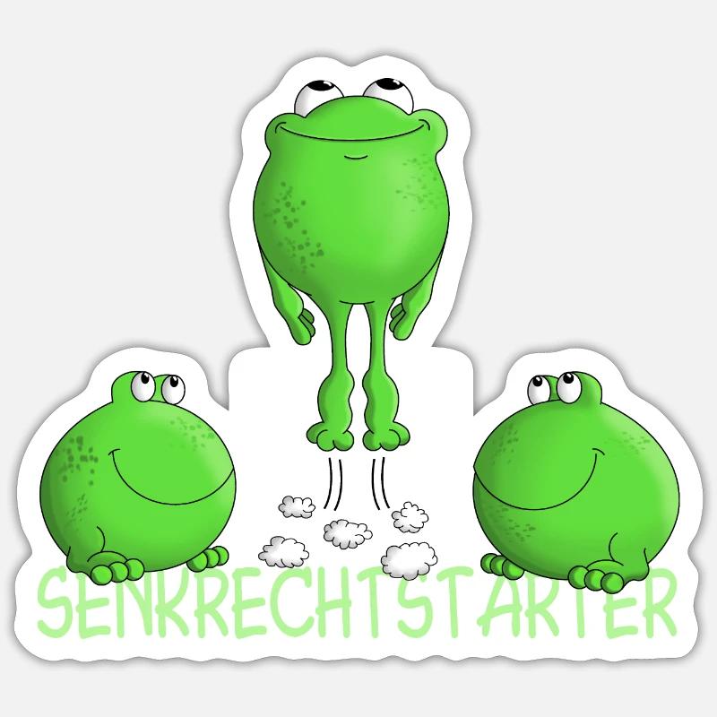 Start - Abheben - lustig Sticker Größe S (10 x 10 cm)