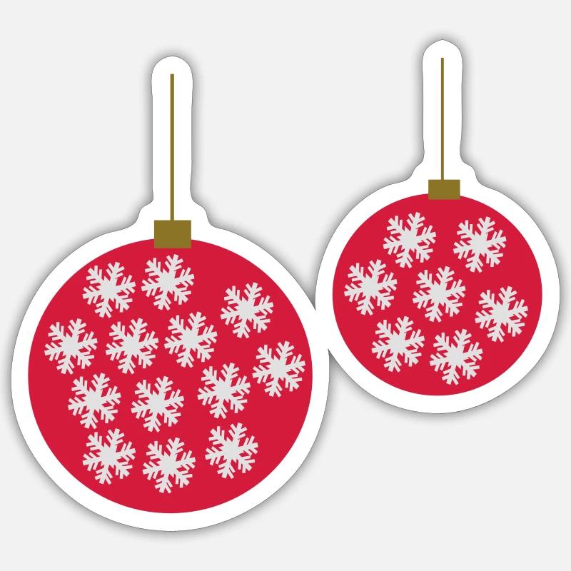 Weihnachtskugel Sticker taille S (10 x 10 cm)
