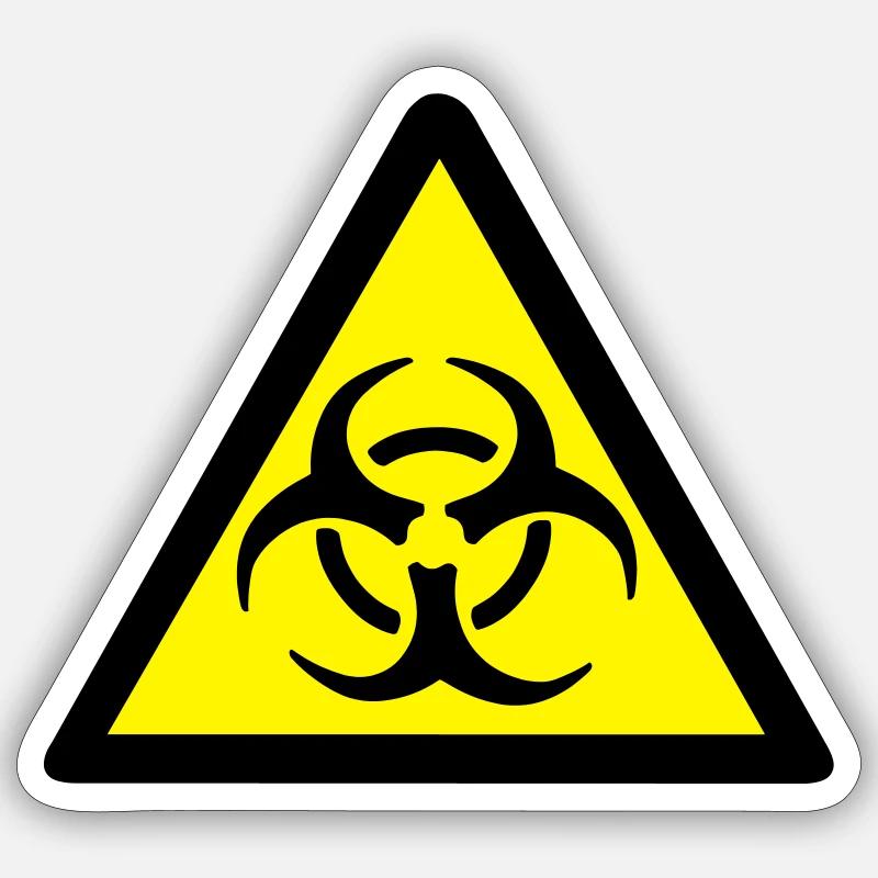 Avertissement Biohazard Sticker taille S (10 x 10 cm)