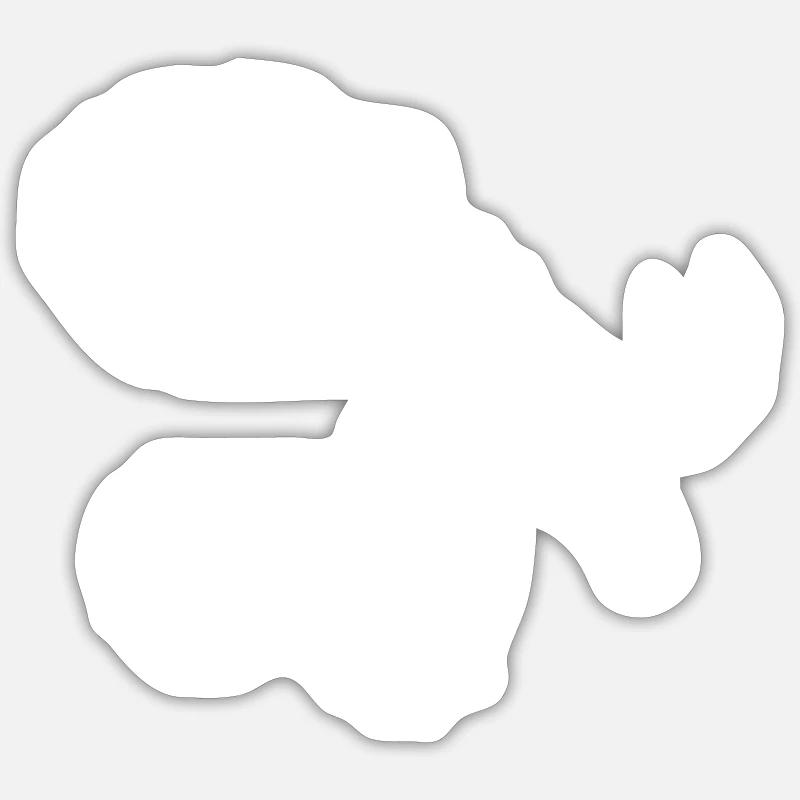 Octopus - Sticker size S (10 x 10 cm) - white matte