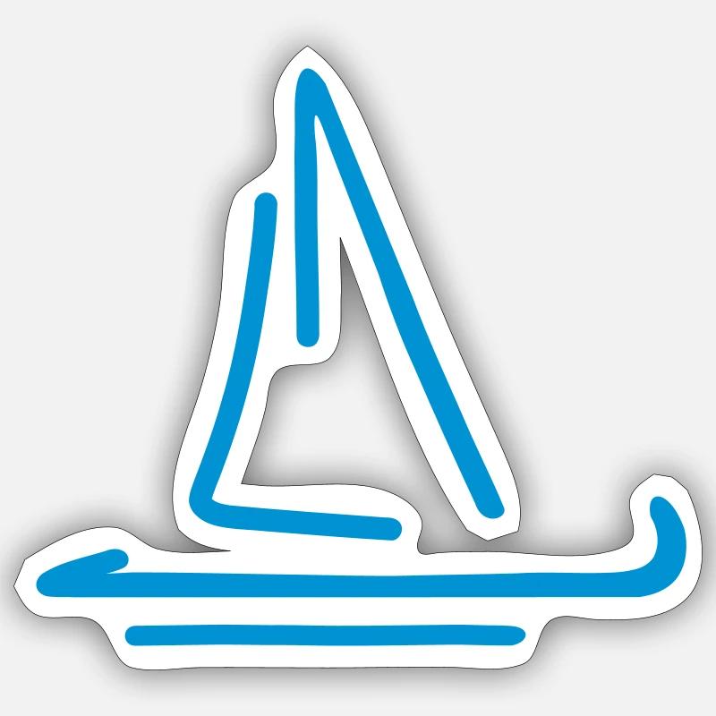 Sailing Sticker size S (10 x 10 cm)