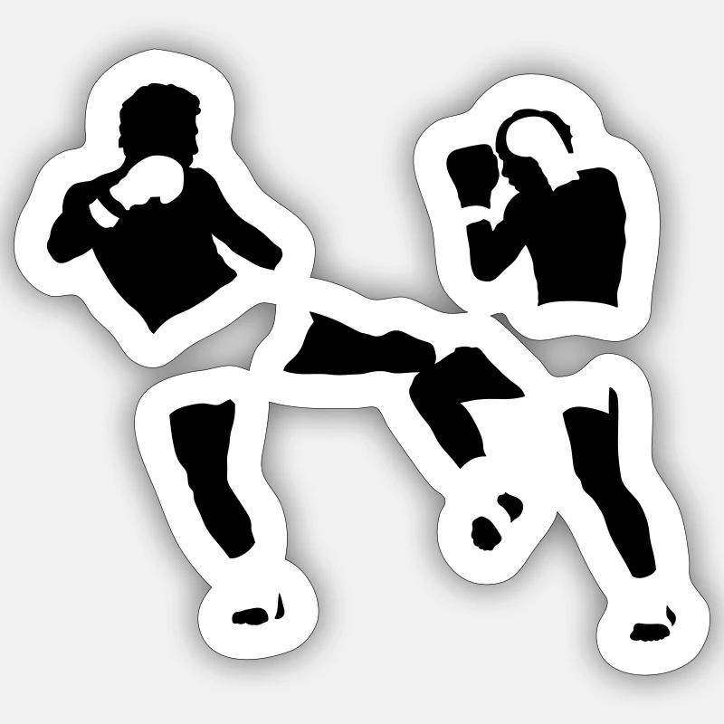 kickboxing Sticker Größe S (10 x 10 cm)