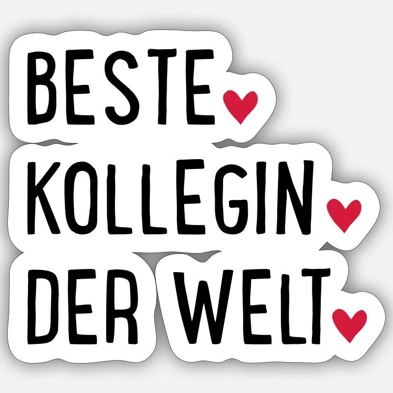 Collègue - Sticker taille S (10 x 10 cm) - blanc mat