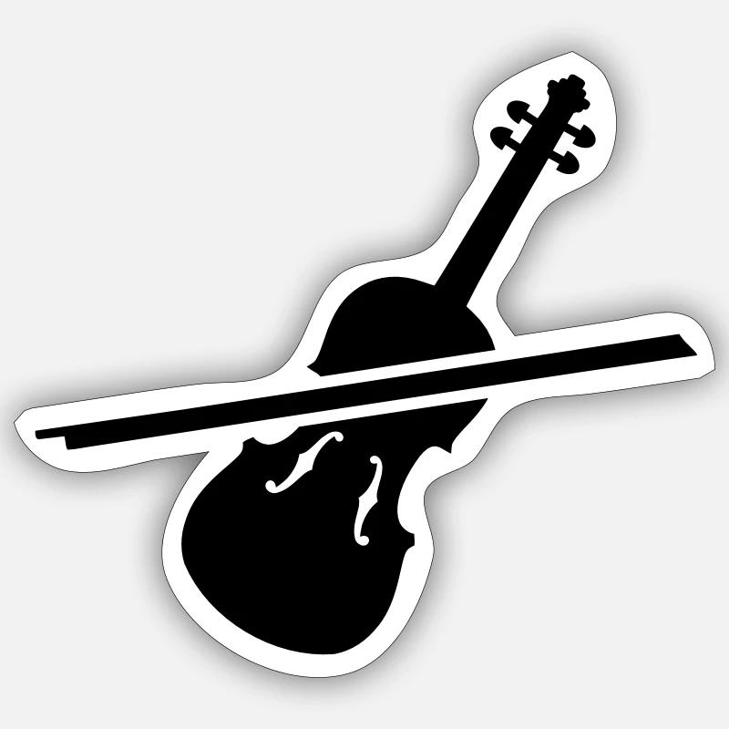 Violon Sticker taille S (10 x 10 cm)