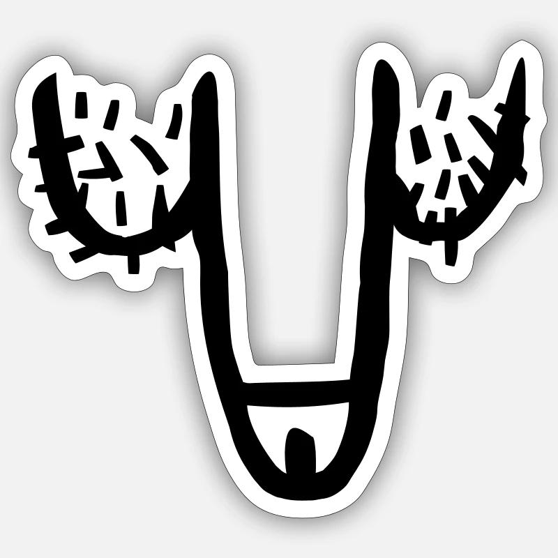 Penis - Sticker taille S (10 x 10 cm) - blanc mat