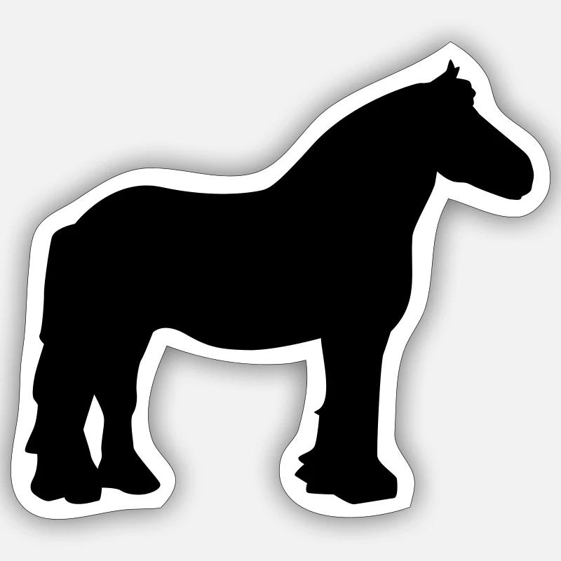 Pferd Sticker Größe S (10 x 10 cm)