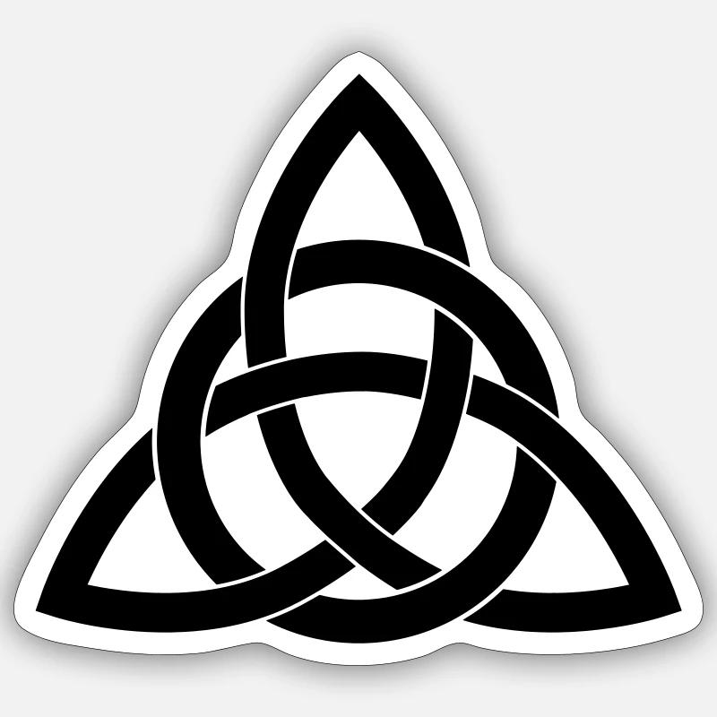 keltisch - Sticker Größe S (10 x 10 cm) - Mattweiß
