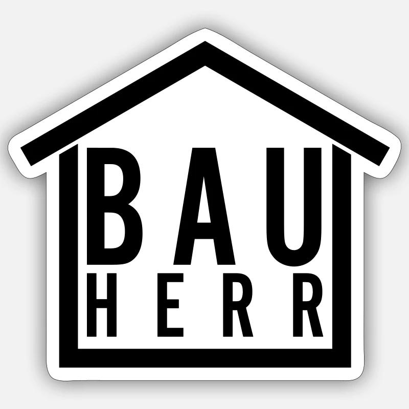 Bauherr Sticker Größe S (10 x 10 cm)