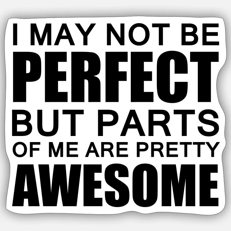 Awesome - Sticker size S (10 x 10 cm) - white matte