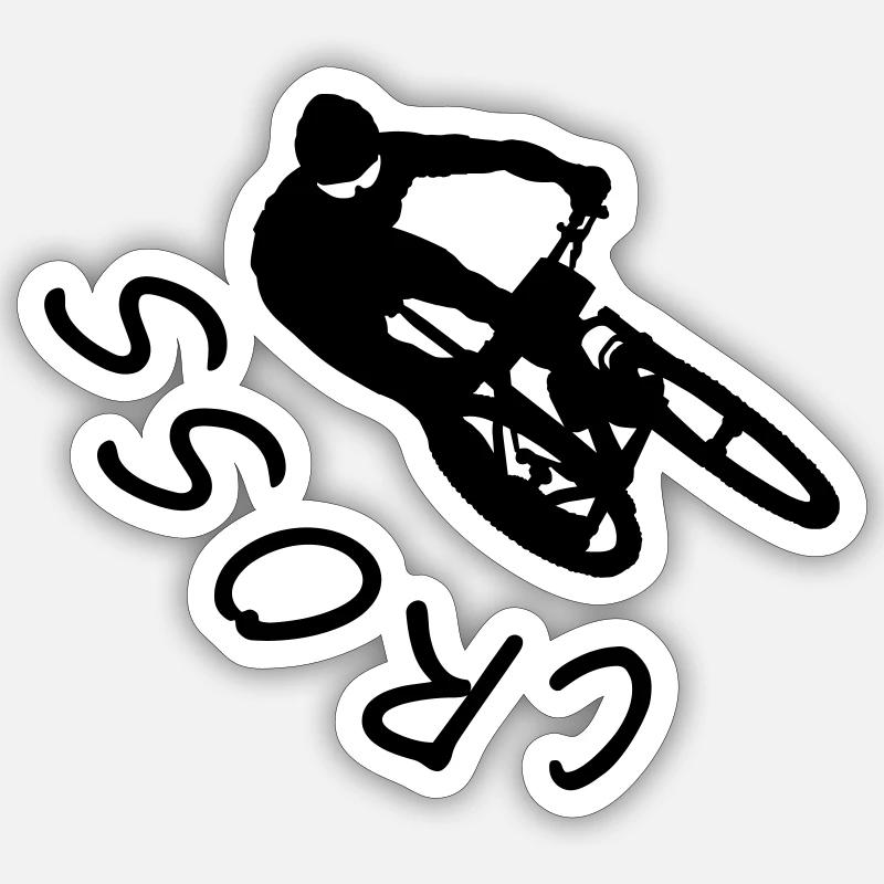 bicycle - Sticker size S (10 x 10 cm) - white matte