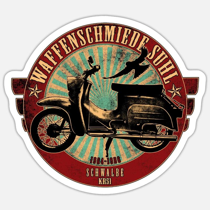 Simson Schwalbe KR51 Sticker Größe S (10 x 10 cm)
