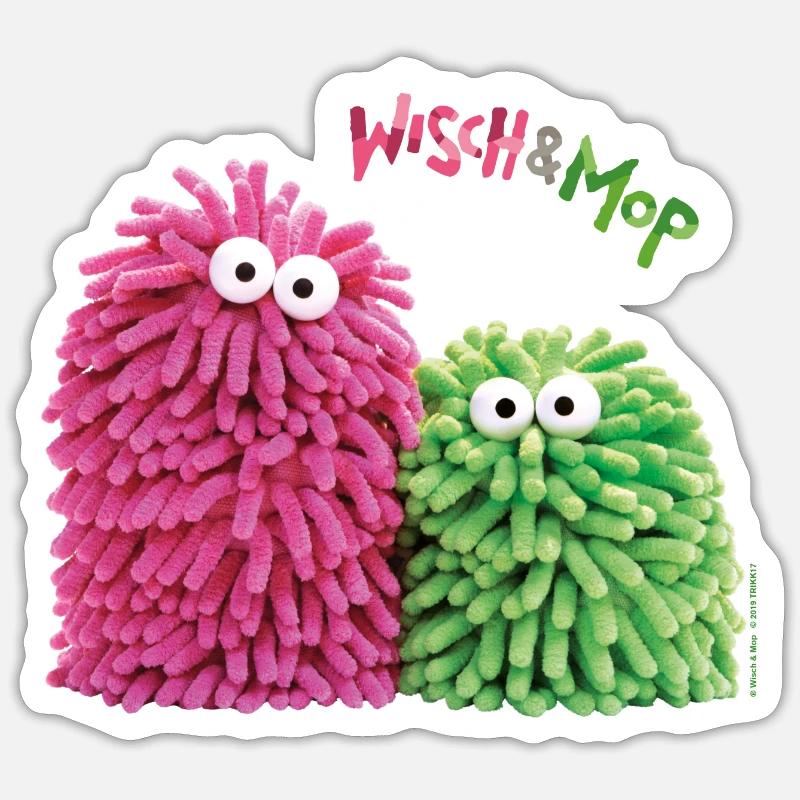 Mop - Sticker size S (10 x 10 cm) - white matte