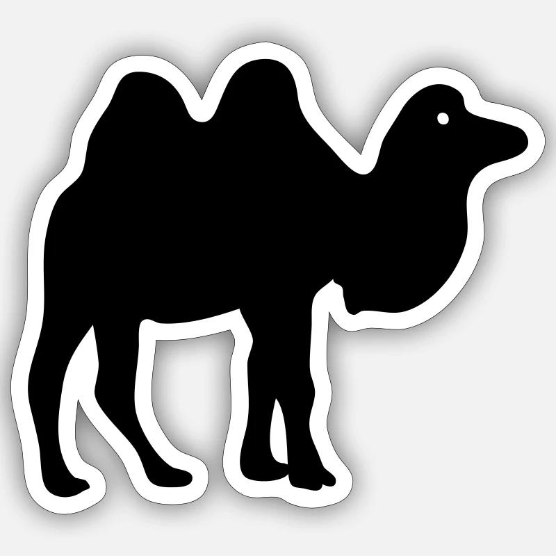 Kamel Sticker Größe S (10 x 10 cm)