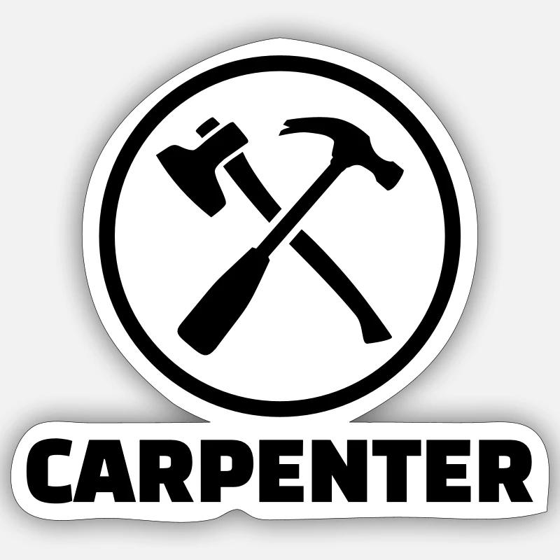 Charpentier Sticker taille S (10 x 10 cm)