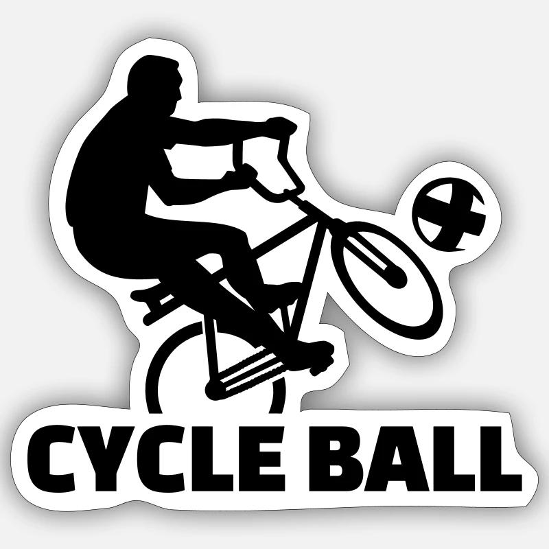 Radball - Sticker size S (10 x 10 cm) - white matte
