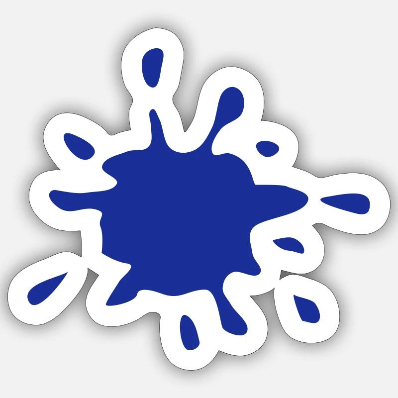 Klecks, Fleck - Kunst Sticker Größe S (10 x 10 cm)