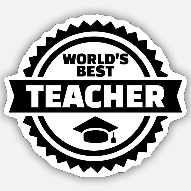 Prof - Sticker taille S (10 x 10 cm) - blanc mat